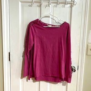 Pink, Retrelogy long sleeve shirt. Unique sleeves, great soft material, cute
